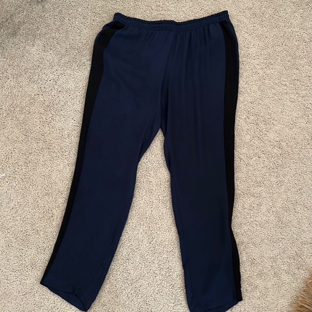 Theory Silk Cropped Pants